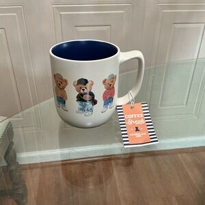 New Sunday Morning Ceramics TEDDY BEARS Coffee Break Mug Bears Starbucks Style ☕